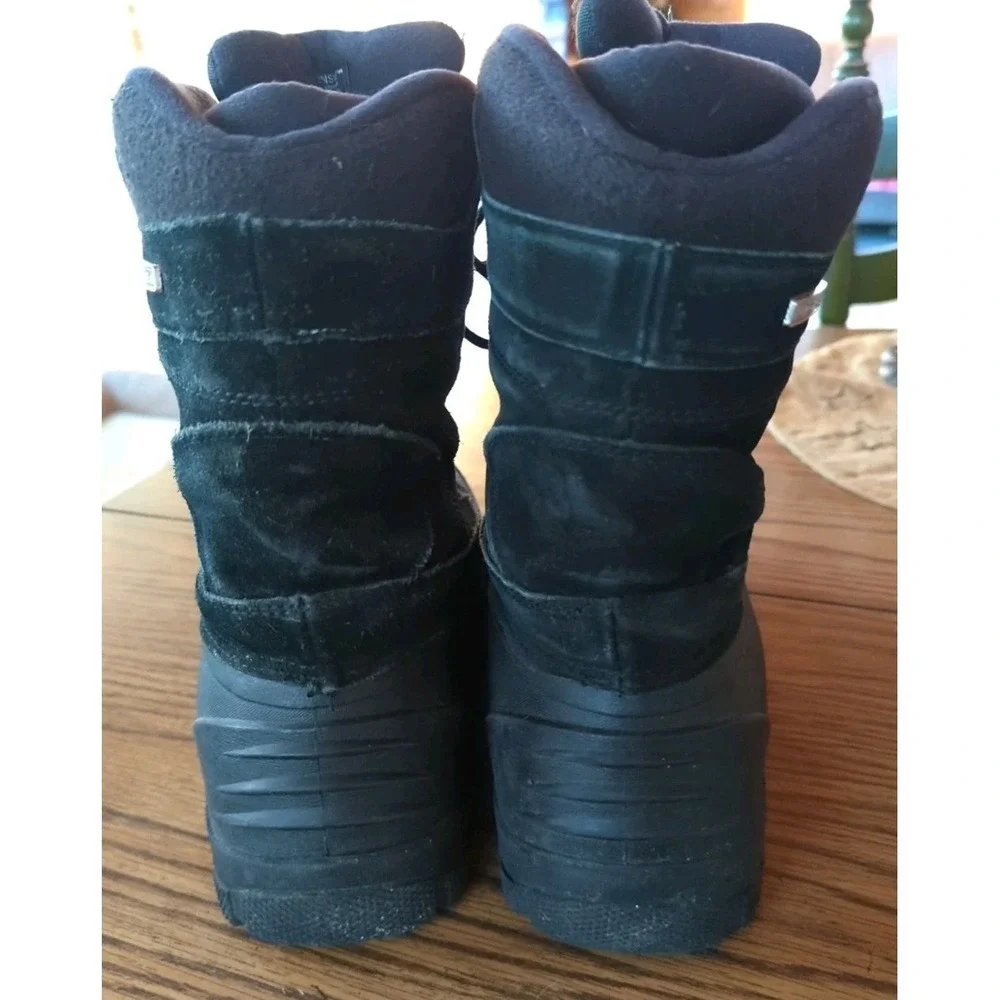Field & Stream Boots Boys Size 6 Black Pac Winter Snow Thinsulate‎ Waterproof 3M